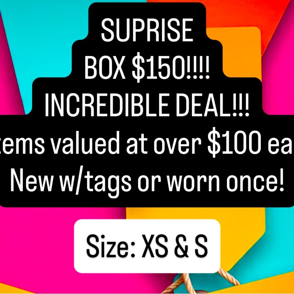 FABULOUS SURPRISE BOX!!
All items valued at $100+!!
GREAT FOR FALL!!